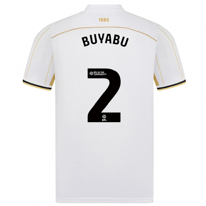 Danxen Mulher Camisola Jili Buyabu #2 Branco Dourado Alternativa 2025/26 Camisa Brasil