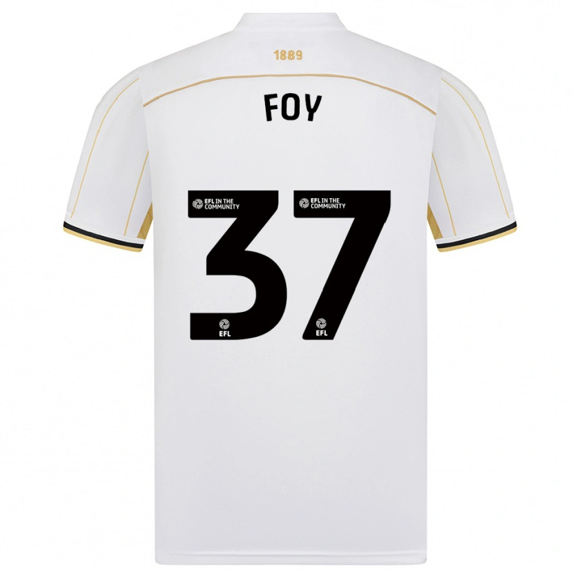 Danxen Mulher Camisola Grace Foy #37 Branco Dourado Alternativa 2025/26 Camisa Brasil