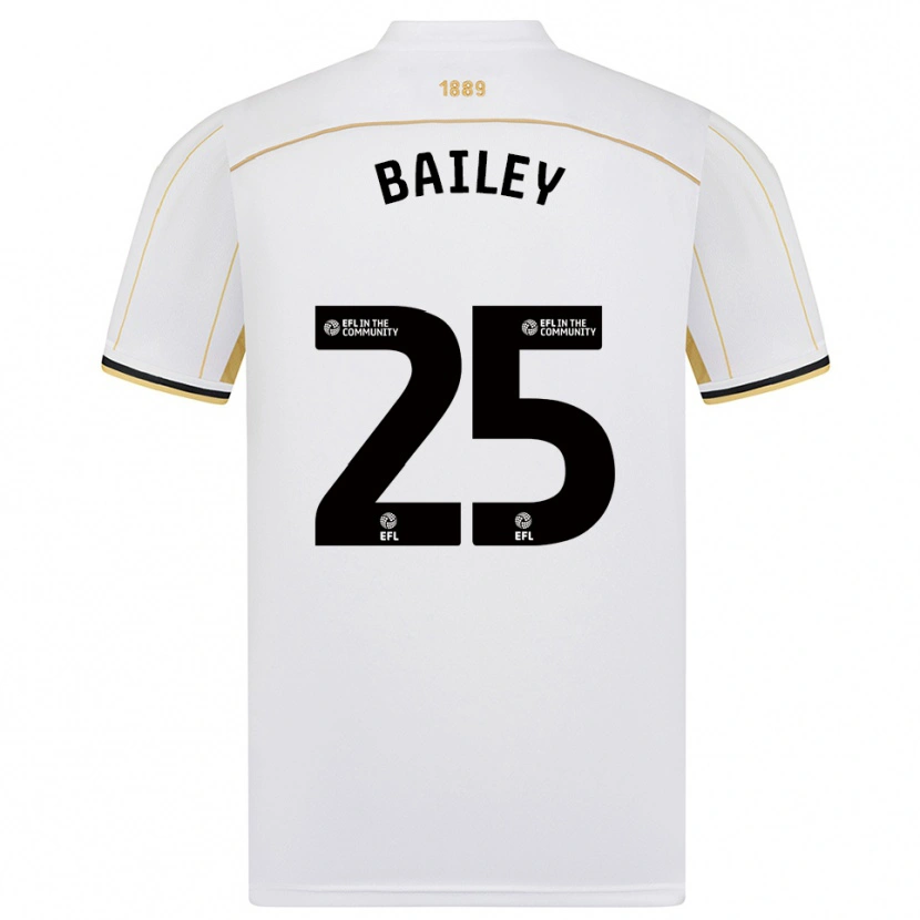 Danxen Mulher Camisola Jade Bailey #25 Branco Dourado Alternativa 2025/26 Camisa Brasil