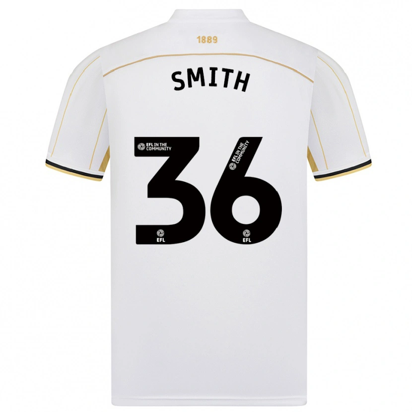 Danxen Mulher Camisola Joshua Smith #36 Branco Dourado Alternativa 2025/26 Camisa Brasil