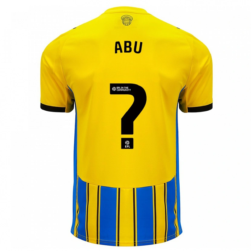 Danxen Mulher Camisola Derrick Abu #0 Azul Amarelo Alternativa 2025/26 Camisa Brasil