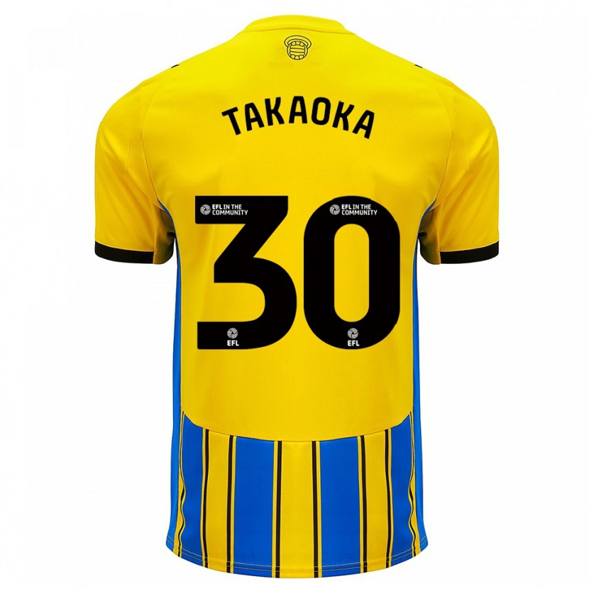 Danxen Mulher Camisola Rento Takaoka #30 Azul Amarelo Alternativa 2025/26 Camisa Brasil