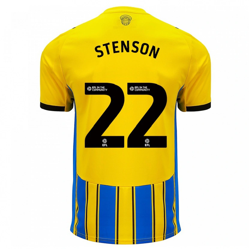 Danxen Mulher Camisola Fran Stenson #22 Azul Amarelo Alternativa 2025/26 Camisa Brasil