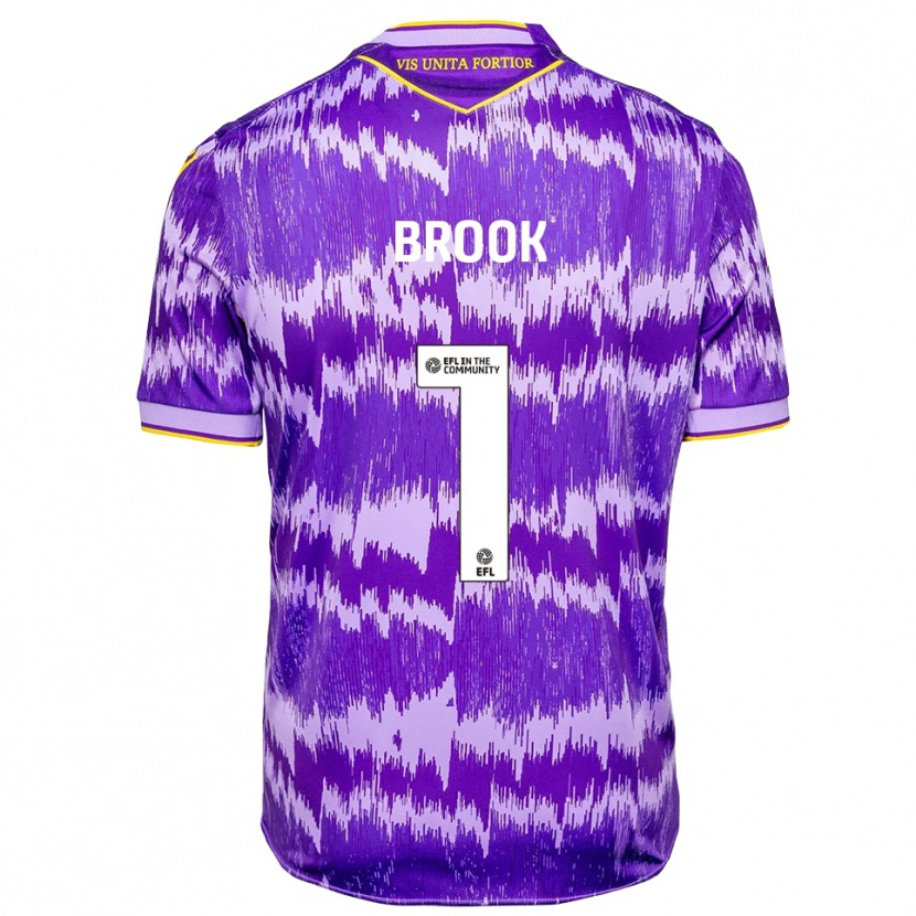 Danxen Mulher Camisola Dominic Brook #1 Roxo Amarelo Alternativa 2025/26 Camisa Brasil