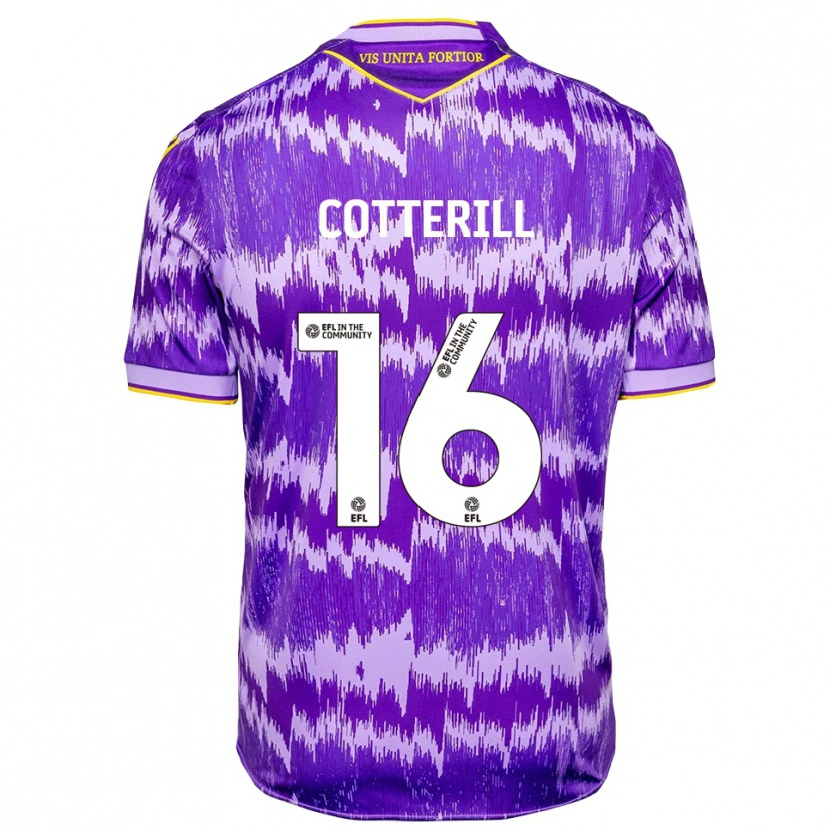 Danxen Mulher Camisola Alex Cotterill #16 Roxo Amarelo Alternativa 2025/26 Camisa Brasil