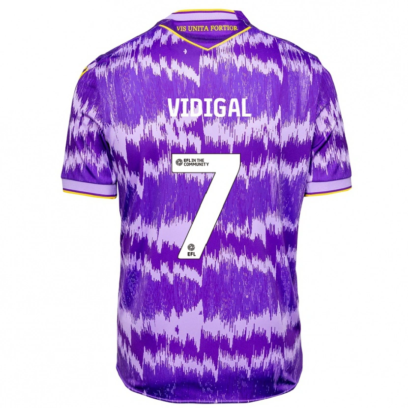 Danxen Mulher Camisola André Vidigal #7 Roxo Amarelo Alternativa 2025/26 Camisa Brasil