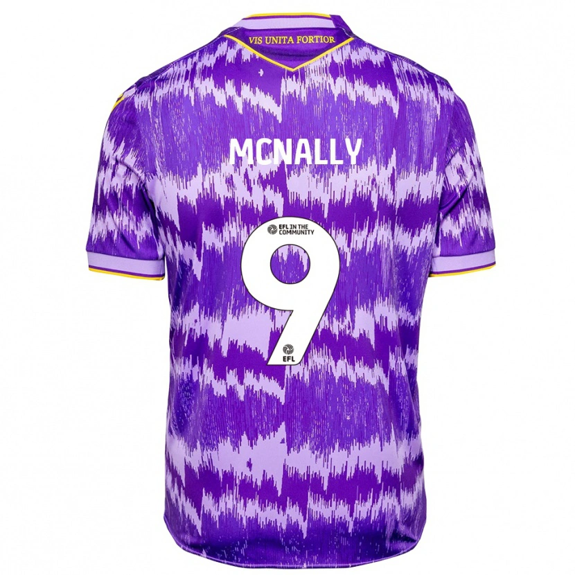 Danxen Mulher Camisola Tommy Mcnally #9 Roxo Amarelo Alternativa 2025/26 Camisa Brasil