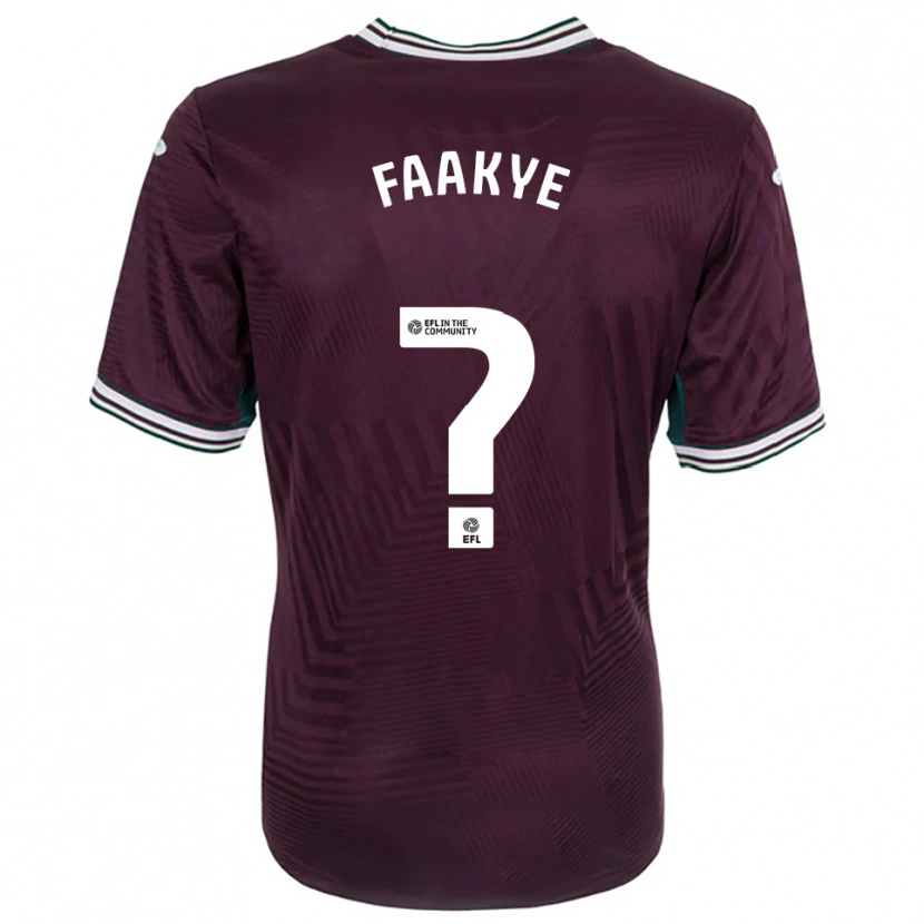 Danxen Mulher Camisola Richard Faakye #0 Ferrugem Vermelho Branco Alternativa 2025/26 Camisa Brasil
