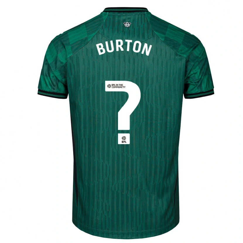 Danxen Mulher Camisola Aaron Burton #0 Verde Preto Alternativa 2025/26 Camisa Brasil