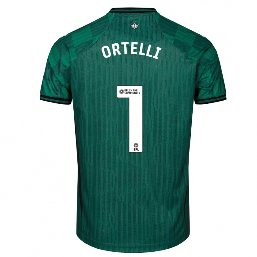 Danxen Mulher Camisola Gabriel Ortelli #1 Verde Preto Alternativa 2025/26 Camisa Brasil