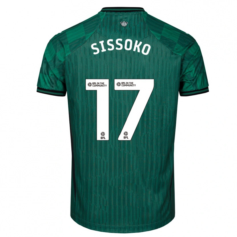 Danxen Mulher Camisola Moussa Sissoko #17 Verde Preto Alternativa 2025/26 Camisa Brasil