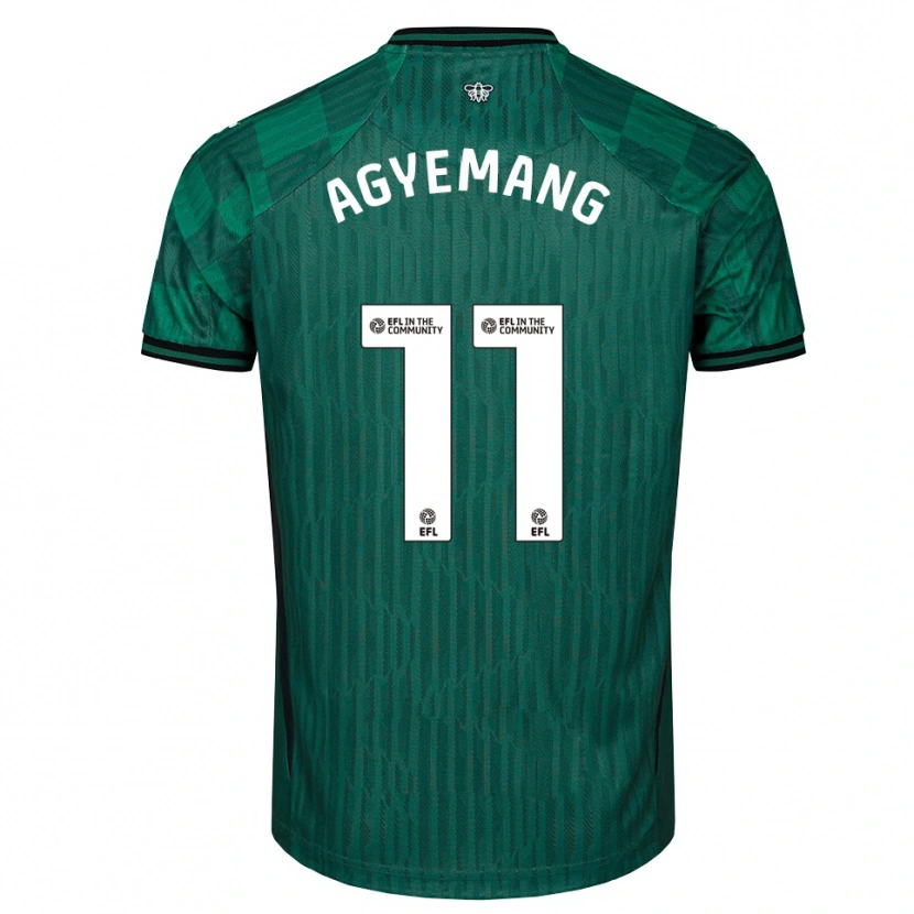 Danxen Mulher Camisola Michelle Agyemang #11 Verde Preto Alternativa 2025/26 Camisa Brasil