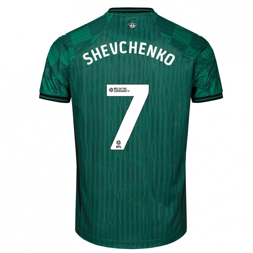 Danxen Mulher Camisola Kristian Shevchenko #7 Verde Preto Alternativa 2025/26 Camisa Brasil