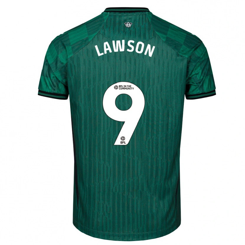 Danxen Mulher Camisola Jonathan Lawson #9 Verde Preto Alternativa 2025/26 Camisa Brasil