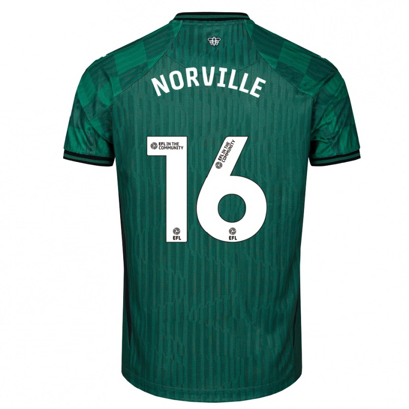 Danxen Mulher Camisola Jael Norville #16 Verde Preto Alternativa 2025/26 Camisa Brasil