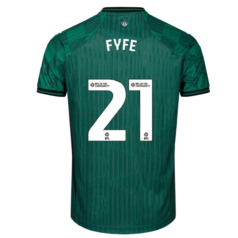 Danxen Mulher Camisola Flo Fyfe #21 Verde Preto Alternativa 2025/26 Camisa Brasil