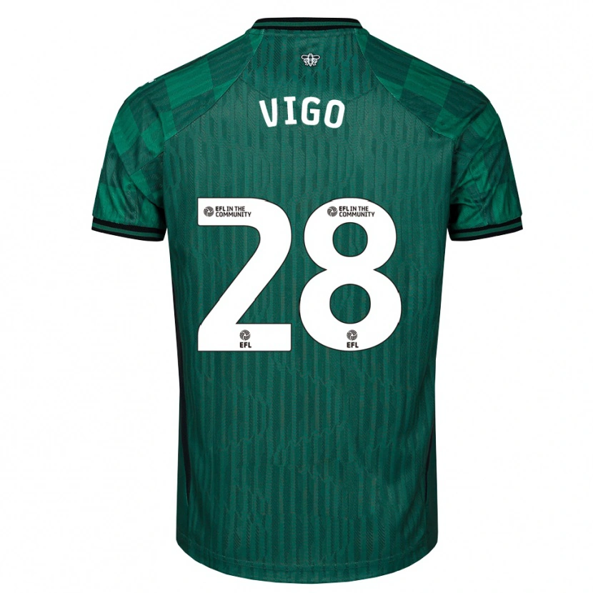 Danxen Mulher Camisola Francesca Vigo #28 Verde Preto Alternativa 2025/26 Camisa Brasil