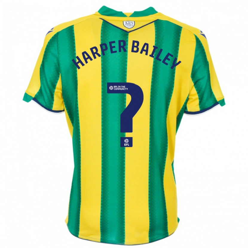 Danxen Mulher Camisola Aaron Harper-Bailey #0 Amarelo Verde Alternativa 2025/26 Camisa Brasil