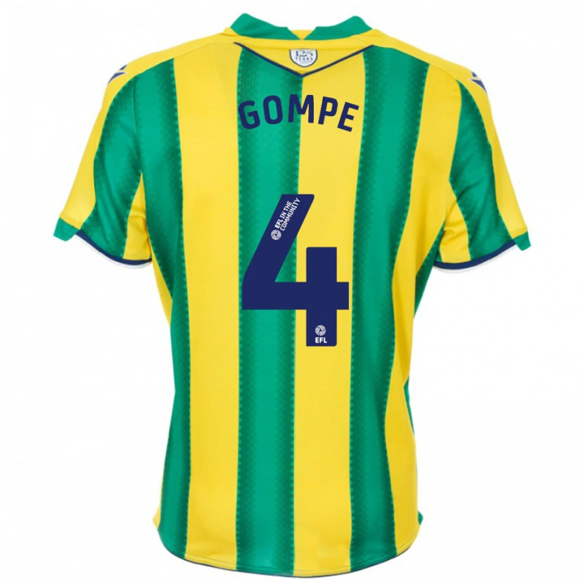 Danxen Mulher Camisola Shane Gompe #4 Amarelo Verde Alternativa 2025/26 Camisa Brasil