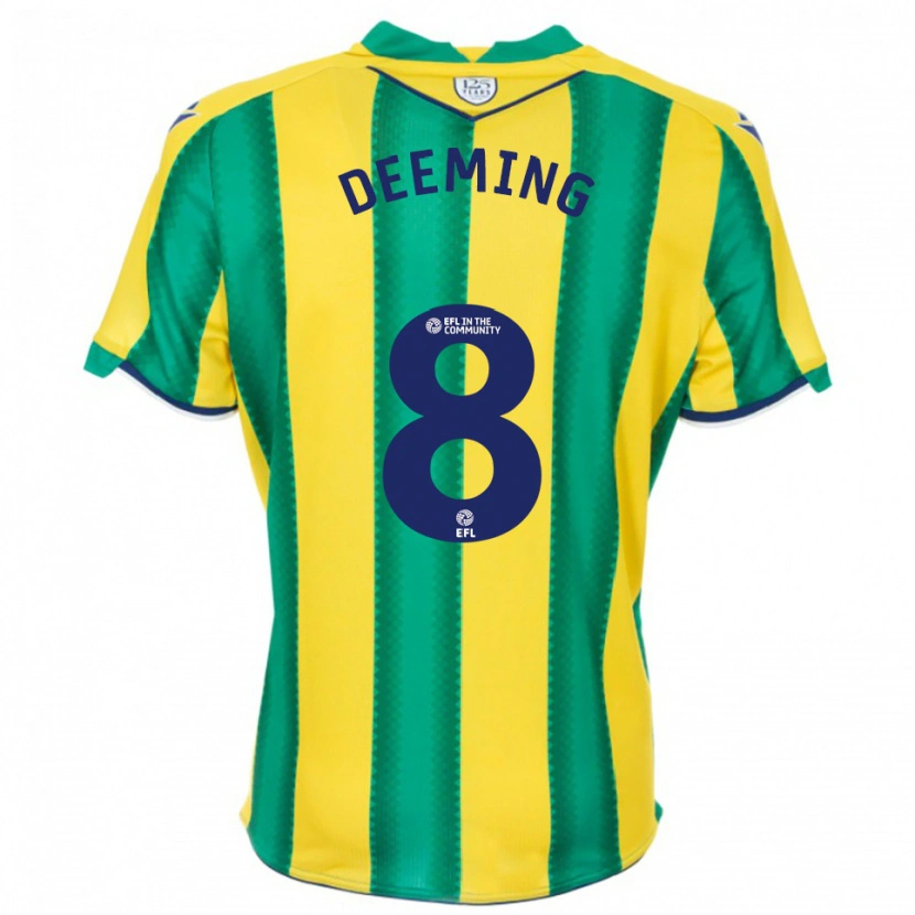 Danxen Mulher Camisola Cole Deeming #8 Amarelo Verde Alternativa 2025/26 Camisa Brasil