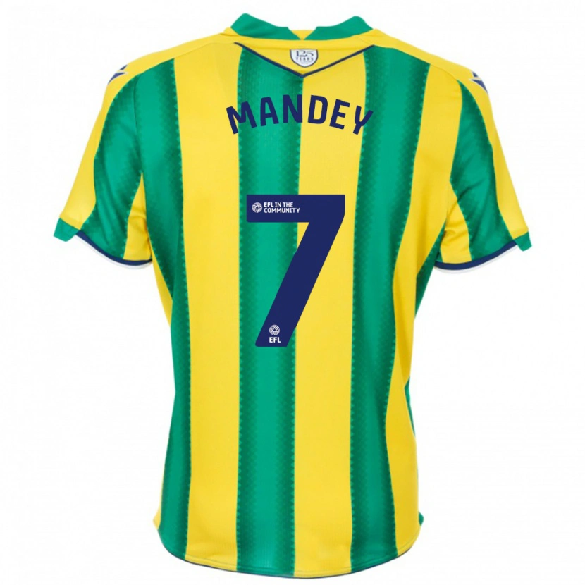 Danxen Mulher Camisola Souleyman Mandey #7 Amarelo Verde Alternativa 2025/26 Camisa Brasil