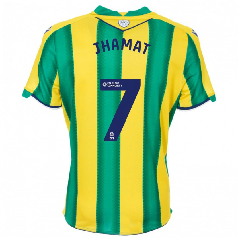 Danxen Mulher Camisola Simran Jhamat #7 Amarelo Verde Alternativa 2025/26 Camisa Brasil