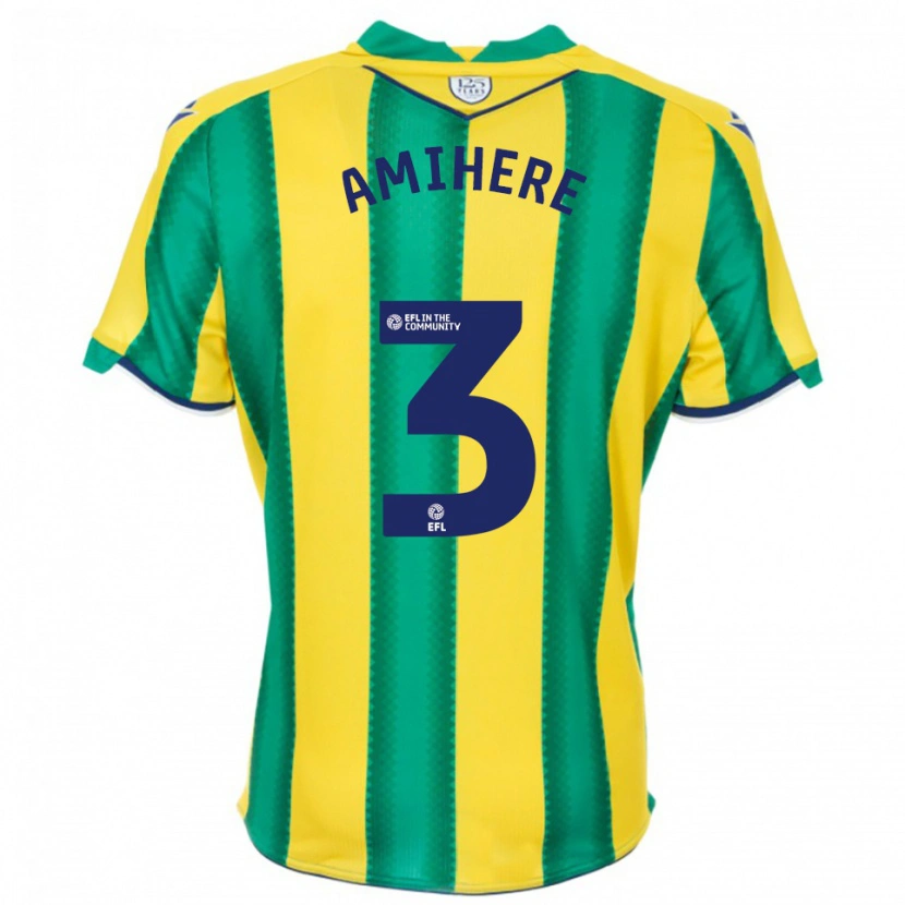 Danxen Mulher Camisola Iddrisa Dauda Amihere #3 Amarelo Verde Alternativa 2025/26 Camisa Brasil