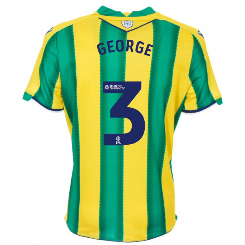 Danxen Mulher Camisola Hannah George #3 Amarelo Verde Alternativa 2025/26 Camisa Brasil