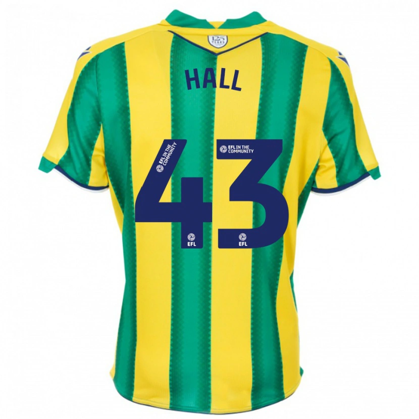 Danxen Mulher Camisola Reece Hall #43 Amarelo Verde Alternativa 2025/26 Camisa Brasil