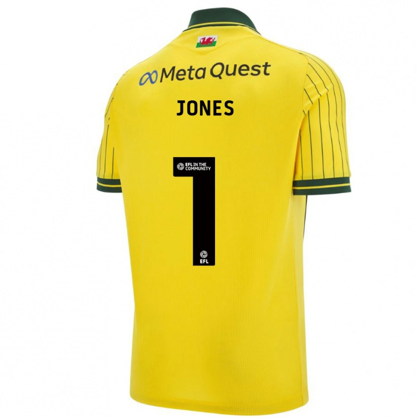 Danxen Mulher Camisola Elliott Jones #1 Amarelo Verde Alternativa 2025/26 Camisa Brasil