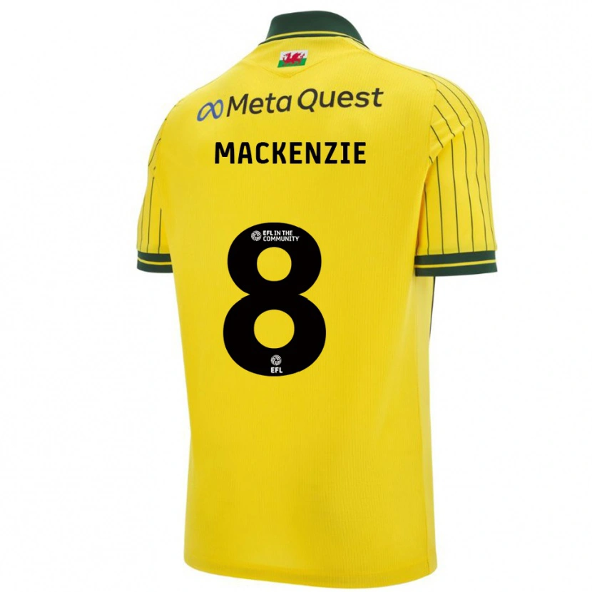 Danxen Mulher Camisola Libby Mackenzie #8 Amarelo Verde Alternativa 2025/26 Camisa Brasil