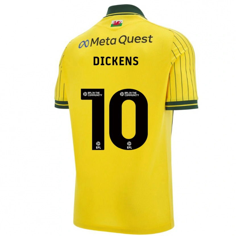 Danxen Mulher Camisola Tj Dickens #10 Amarelo Verde Alternativa 2025/26 Camisa Brasil