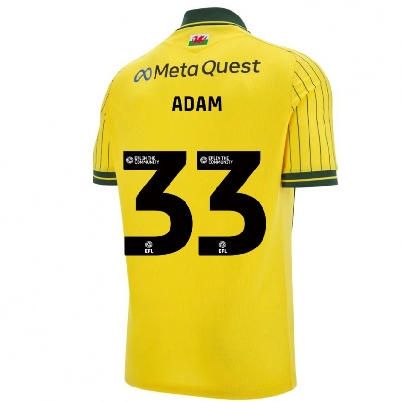 Danxen Mulher Camisola Josh Adam #33 Amarelo Verde Alternativa 2025/26 Camisa Brasil