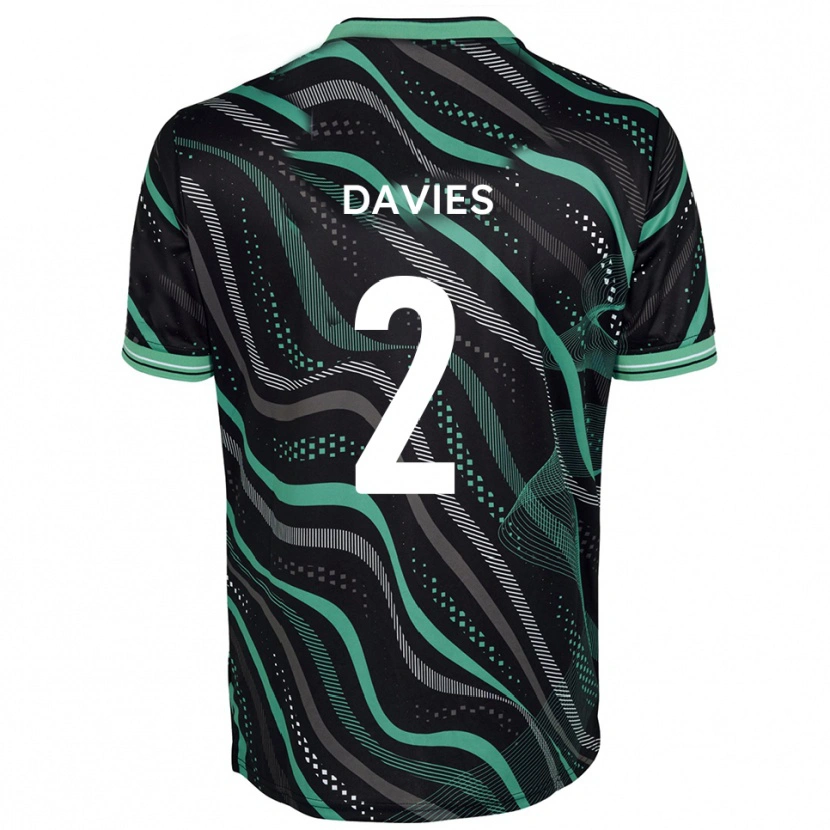Danxen Mulher Camisola Archie Davies #2 Preto Verde Alternativa 2025/26 Camisa Brasil