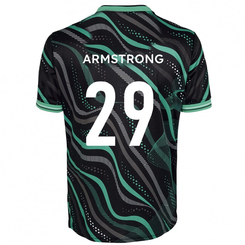 Danxen Mulher Camisola Luke Armstrong #29 Preto Verde Alternativa 2025/26 Camisa Brasil
