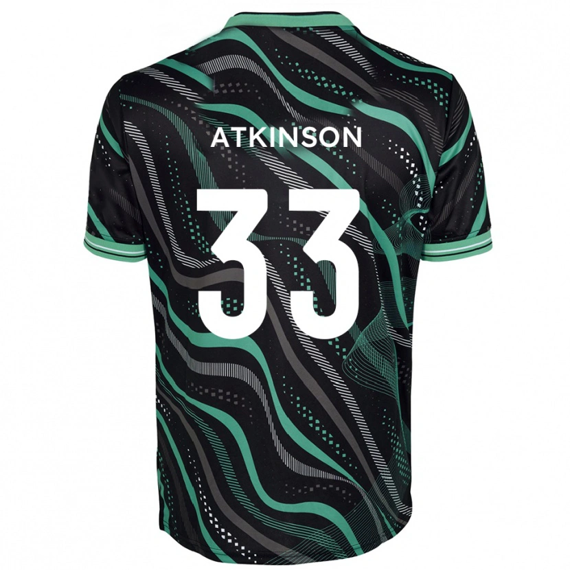 Danxen Mulher Camisola Hayden Atkinson #33 Preto Verde Alternativa 2025/26 Camisa Brasil