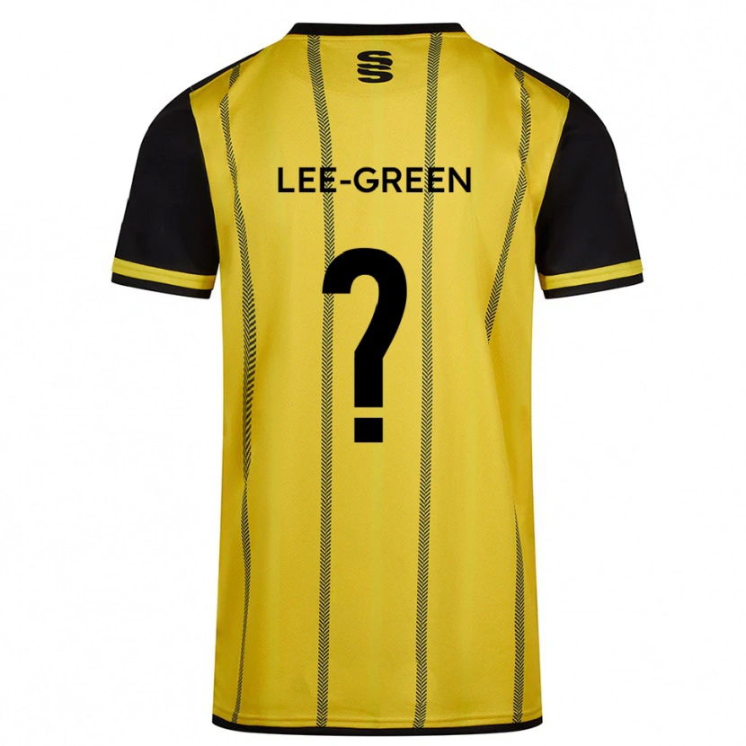 Danxen Mulher Camisola Alex Lee-Green #0 Amarelo Preto Alternativa 2025/26 Camisa Brasil