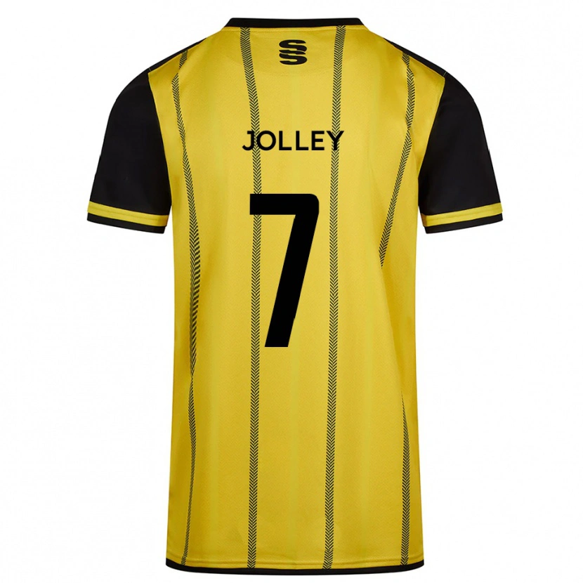 Danxen Mulher Camisola Charlie Jolley #7 Amarelo Preto Alternativa 2025/26 Camisa Brasil