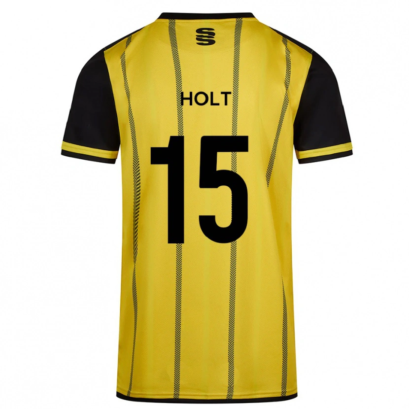 Danxen Mulher Camisola Ella Holt #15 Amarelo Preto Alternativa 2025/26 Camisa Brasil