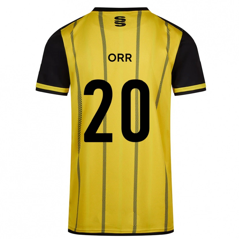 Danxen Mulher Camisola Oliver Orr #20 Amarelo Preto Alternativa 2025/26 Camisa Brasil