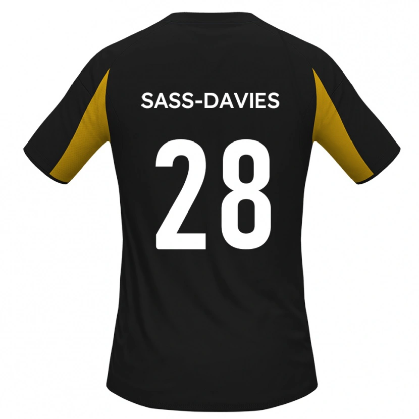 Danxen Mulher Camisola Billy Sass-Davies #28 Preto Amarelo Alternativa 2025/26 Camisa Brasil