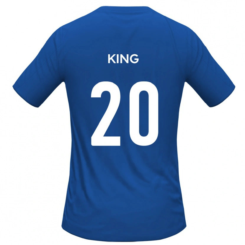 Danxen Mulher Camisola Jeff King #20 Azul Celeste Alternativa 2025/26 Camisa Brasil