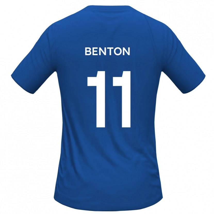 Danxen Mulher Camisola Jon Benton #11 Azul Celeste Alternativa 2025/26 Camisa Brasil