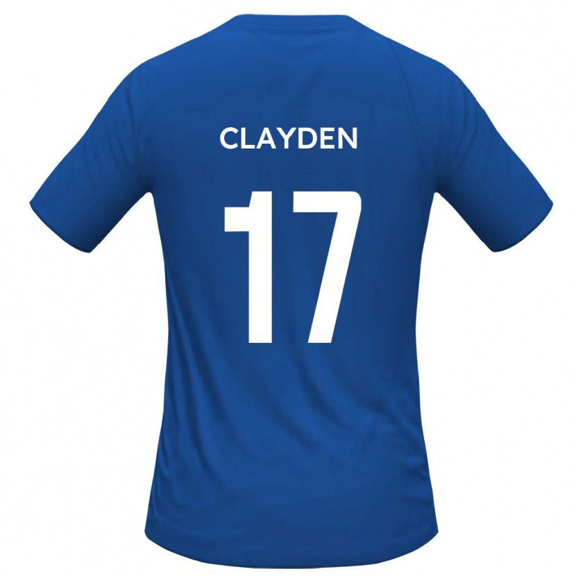 Danxen Mulher Camisola Charles Clayden #17 Azul Celeste Alternativa 2025/26 Camisa Brasil