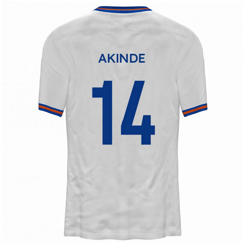 Danxen Mulher Camisola John Akinde #14 Branco Azul Alternativa 2025/26 Camisa Brasil
