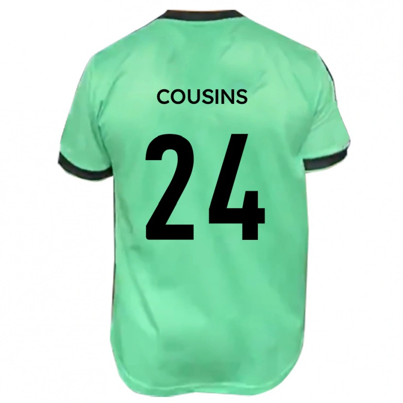 Danxen Mulher Camisola Jordan Cousins #24 Turquesa Preto Alternativa 2025/26 Camisa Brasil
