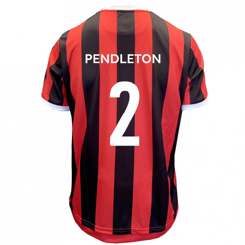 Danxen Mulher Camisola Byron Pendleton #2 Vermelho Preto Alternativa 2025/26 Camisa Brasil
