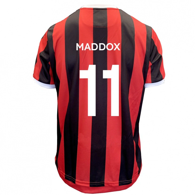 Danxen Mulher Camisola Jacob Maddox #11 Vermelho Preto Alternativa 2025/26 Camisa Brasil