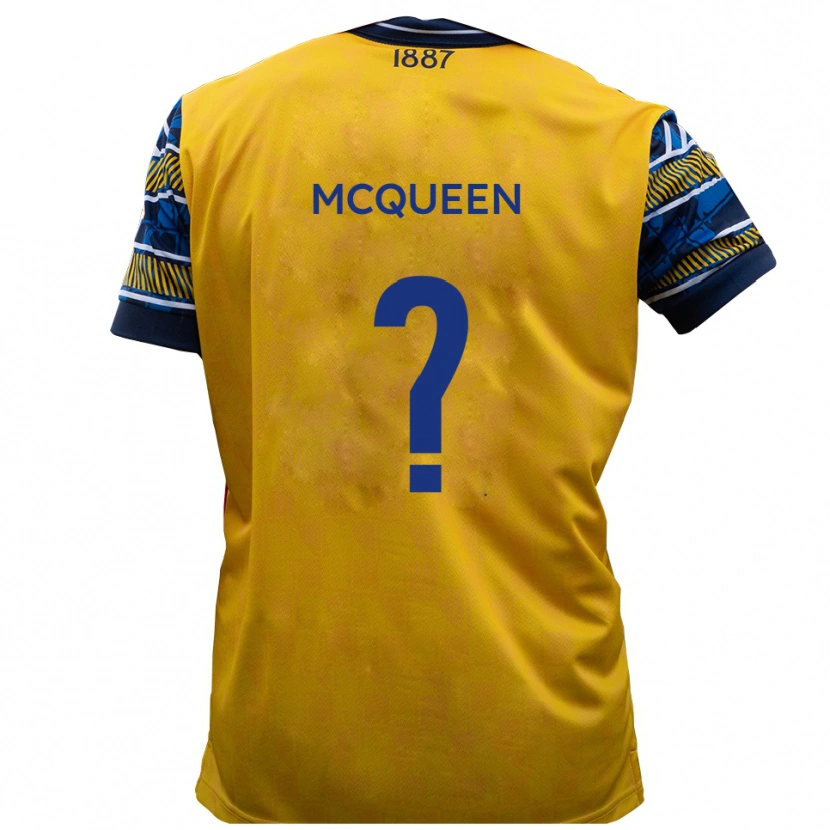Danxen Mulher Camisola Cameron Mcqueen #0 Amarelo Preto Alternativa 2025/26 Camisa Brasil