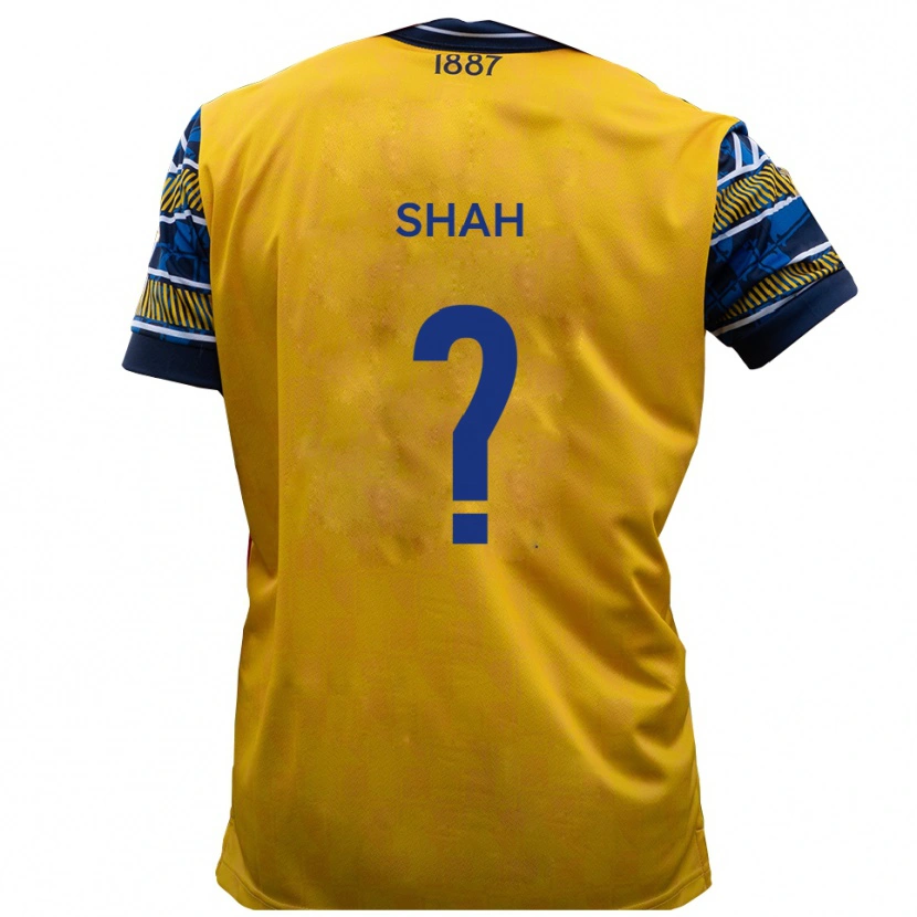 Danxen Mulher Camisola Savion Shah #0 Amarelo Preto Alternativa 2025/26 Camisa Brasil